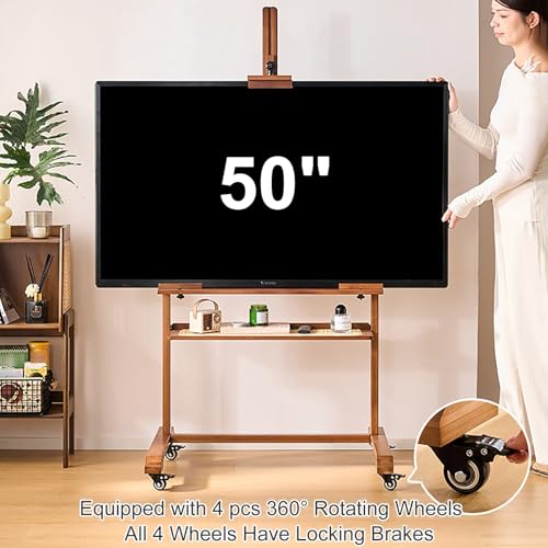 Soporte móvil para TV ajustable para 32-85 pulgadas miniatura 5