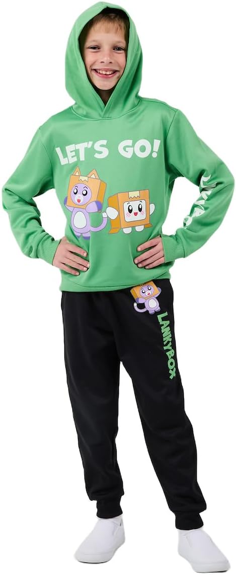 Bioworld LankyBox Let's Go Boy's 2-Pack Hoodie & Sweatpants Combo Set