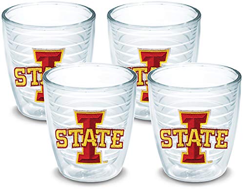Tervis Iowa State Cyclones Logo Tumbler with Emblem 4 Pack 12oz, Clear