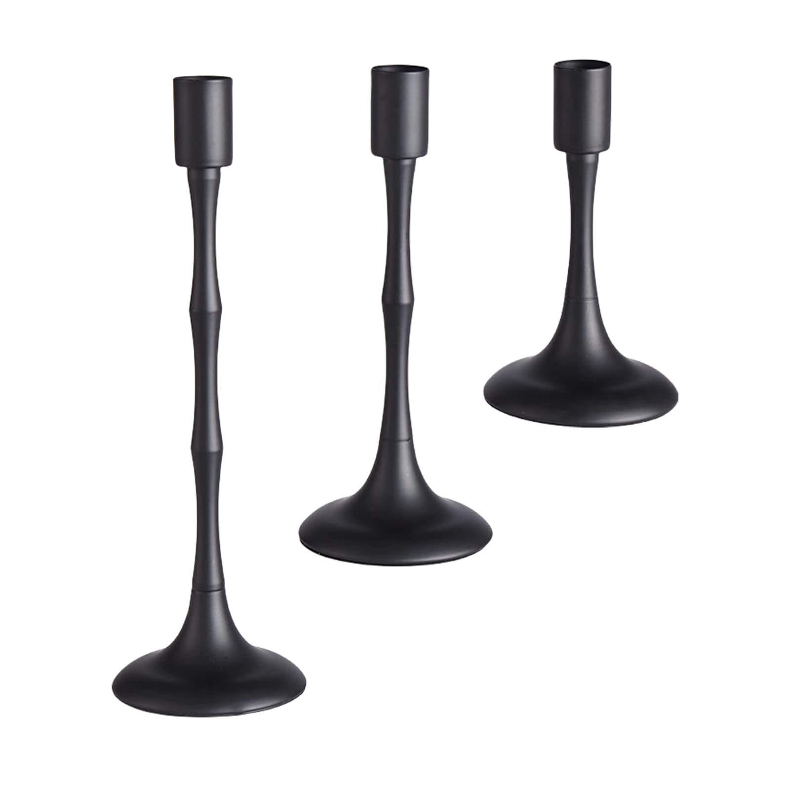 Kerzenhalter, 3-teilig/Set Kerzenständer aus Metall for Stabkerzen zur Dekoration von Zuhause und Hochzeit