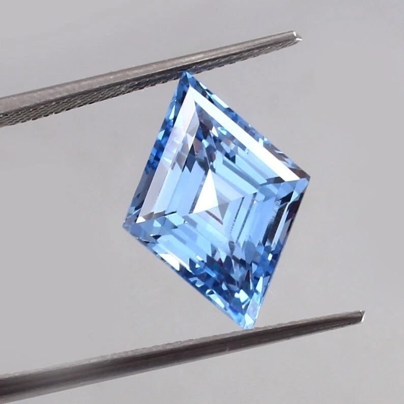 10 Ct Natural Flawless Ceylon Blue Aquamarine Fancy Cut Certified Loose Gemstone for Jewellery Making
