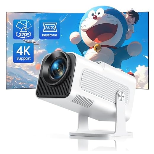 【Auto Keystone】 Mini Vidéoprojecteur 4K Supporté, 20000 Lumens TOPTRO Mini Projecteur Portable FHD 1080P WIFI6 Bluetooth avec Angle 270°, Retroprojecteur Home Cinéma pour IOS/HDMI/USB/TV Stick