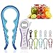 Jar Opener, 5 in 1 Multi Function Can Opener Bottle Opener Kit with Silicone Handle Easy to Use for Children, Elderly and Arthritis Sufferers