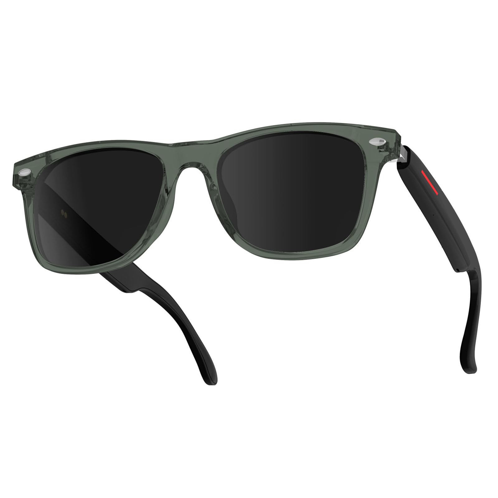 Occhiali da Sole Bluetooth Intelligenti con Display indossabile, Occhiali con traduzione AI, Luce polarizzata, Protezione dalla Luce Blu,G