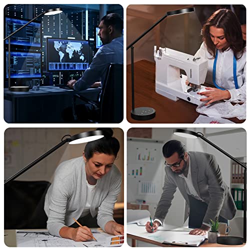 Beyondop Led Desk Lamp, Architect Desk Lamps For Home Office, Adjustable Swing Arm Table Lamp, Eye Caring Reading Lamp, Memory Desk Light Dimmable With 3 Color Modes & 9 Brightness Tall Task Light #TOP6