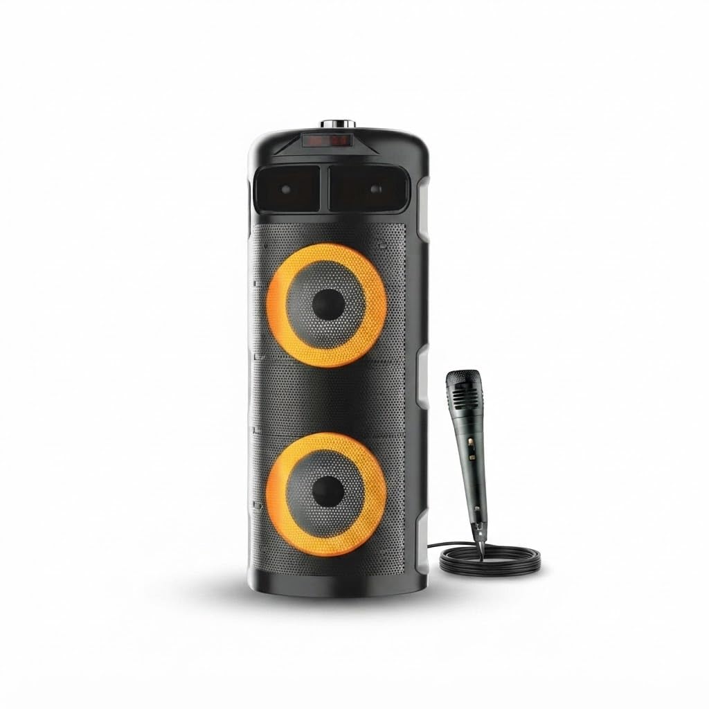Drumstone 4.1 Channel Tower Speaker System with Wireless Bluetooth, Deep Bass, USB, Memory Card & AUX Input, Multi-Device Compatible Home Audio Speaker for TV, Laptop, PC & Smartphone-image-49