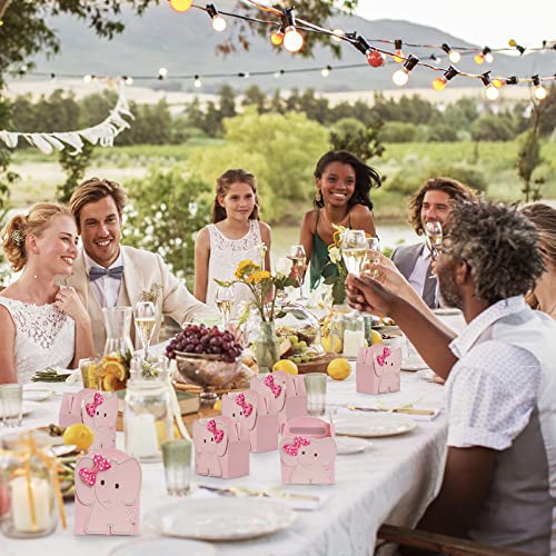 Ourwarm 50Pcs Elephant Baby Shower Party Favor Boxes For Girls, Pink Gift Boxes For Girl Birthday Parties Gender Neutral Girl Baby Showers Decorations (4.3X 2.4X 3.1Inches) #TOP6