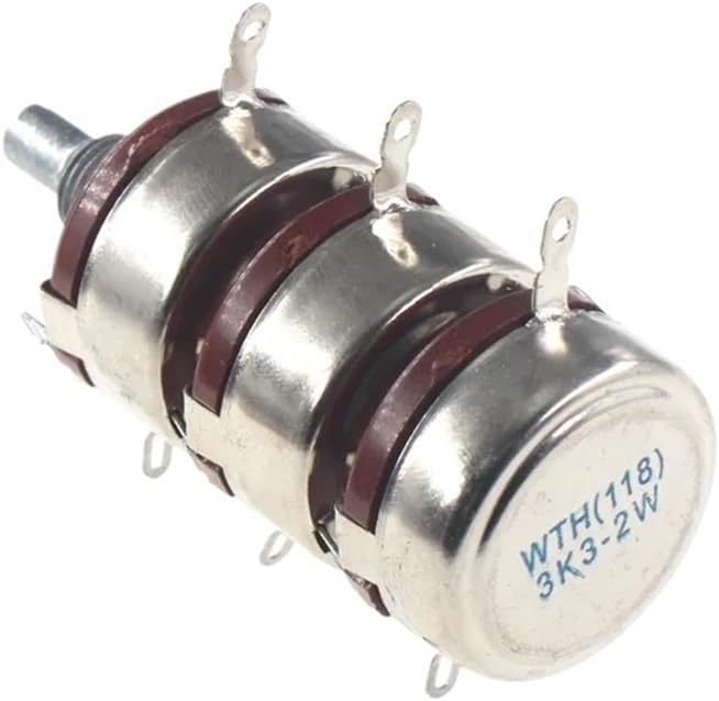 WTH118-3 2W 1A triplet triple Potentiometer WTH118-1A 2W 470R 1K 2.2K 2K2 3K3 10K 47K 100K 150K 220K 470K 500K 560K 1M 2.2M(220K Ohm)