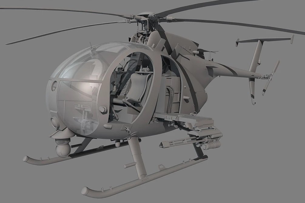Amazon | キティホークモデル 1/35 アメリカ軍 AH-6J/MH-6J リトル