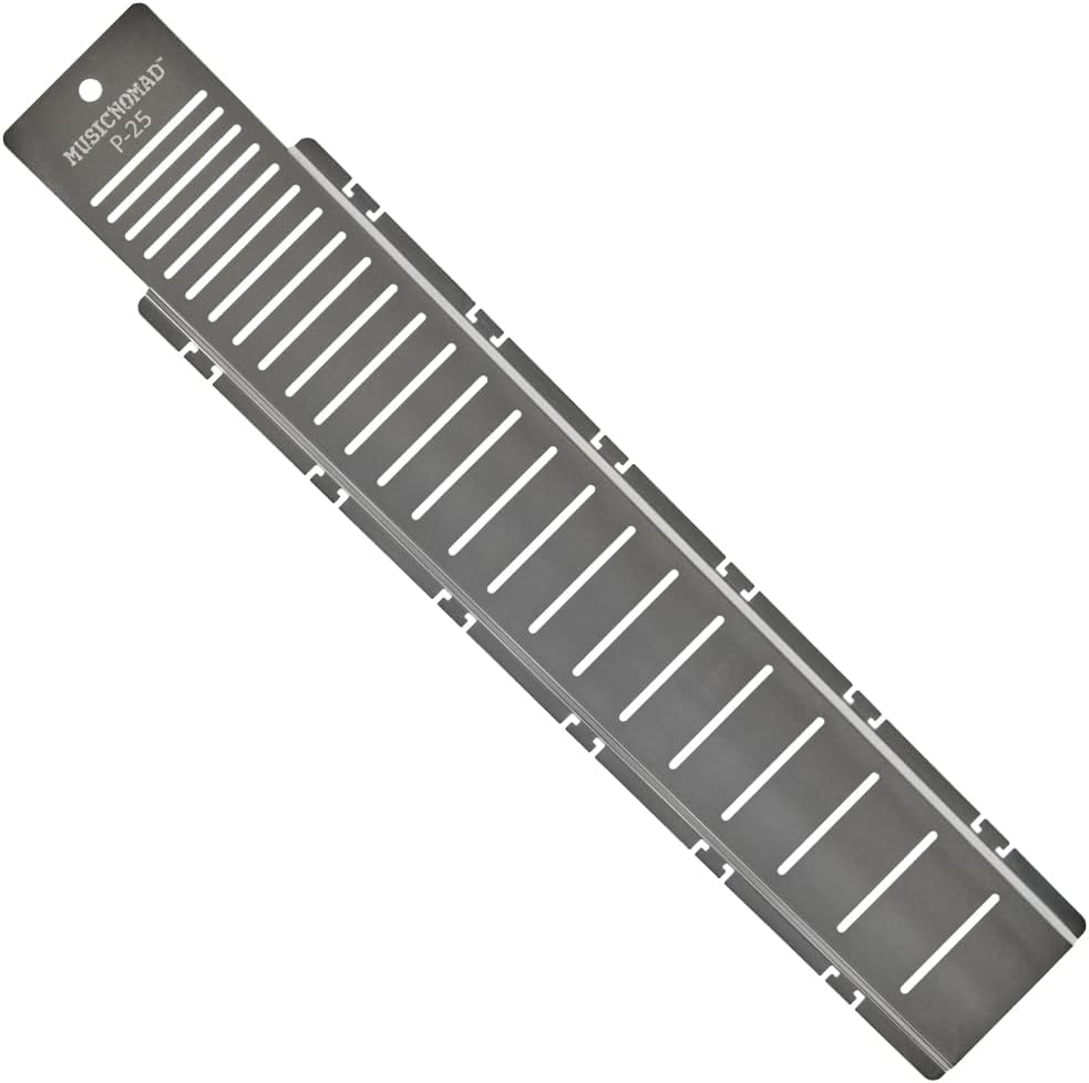 MusicNomad Fret Shield™ - Total Fretboard Protector Guard Tool for Fret Polishing on 25" Guitar Fret Scale (MN802)
