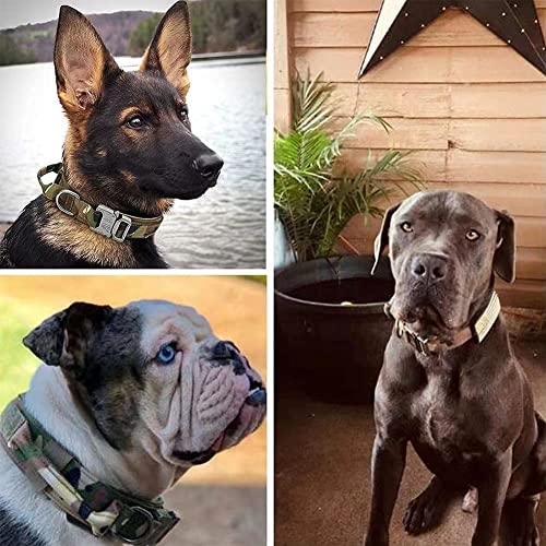 Tactical Dog Military Collar And Leash Set (Large, Khaki) #TOP2