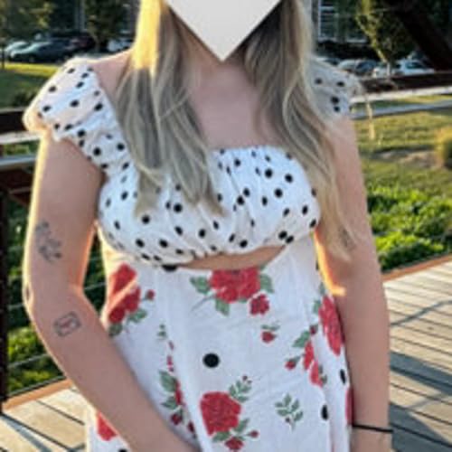 Image of NUFIWI Y2K Ruffle Hem Babydoll Mini Dresses Square Neck Spaghetti Strap Short Dresses Boho Flowy Patchwork Sundress Vocation