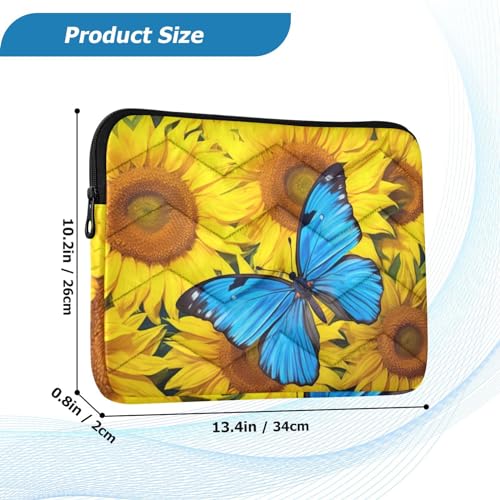 Funda para laptop 13-14 pulgadas impermeable azul miniatura 3
