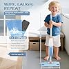 Dreamon spraymopp för barn – städset med 3 maskintvättbara mopptorkdukar – Montessori-leksak från 3 år – perfekt present till födelsedag eller jul – blå #3