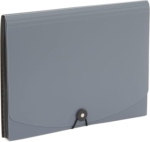 Miniatura 10 de Tienda Basics Carpeta organizadora de archivos expandible tamaño carta color negro y gris paquete de 2