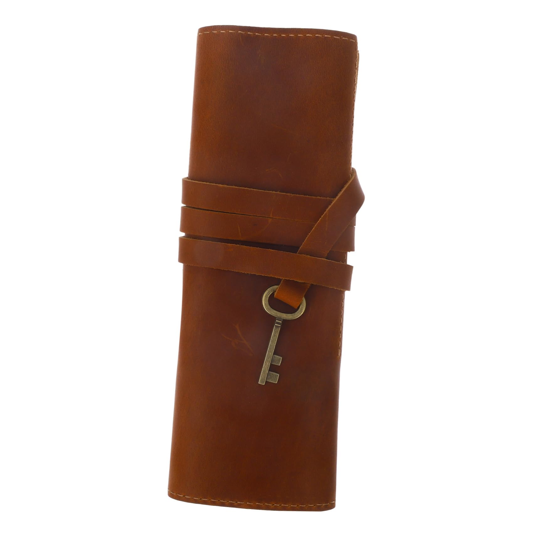 SEWACC 4piezas Estuche Enrollable De Lápices De Piel Vintage Bolsa Multifuncional para Bolígrafos y Lápices Organizador De Papelería