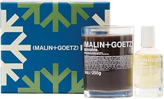 MALIN+GOETZ Cannabis Eau de Parfum + Candle Set | Luxury Fragrance | Vegan, Cruelty-Free | its high time (cannabis)