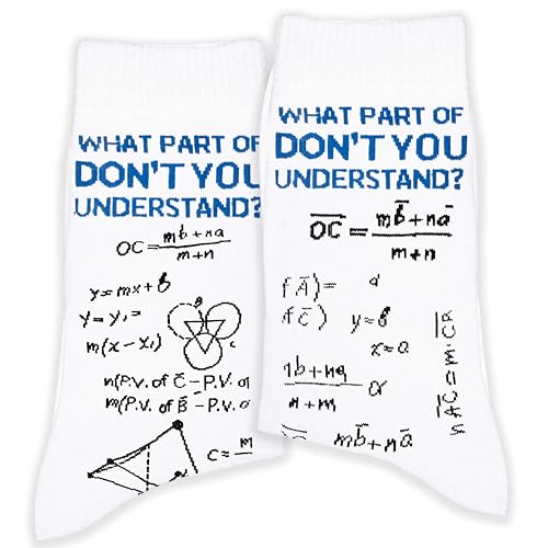 ATOERNCSO "What Part Of Don't You Understand? Novelty Crew Socks