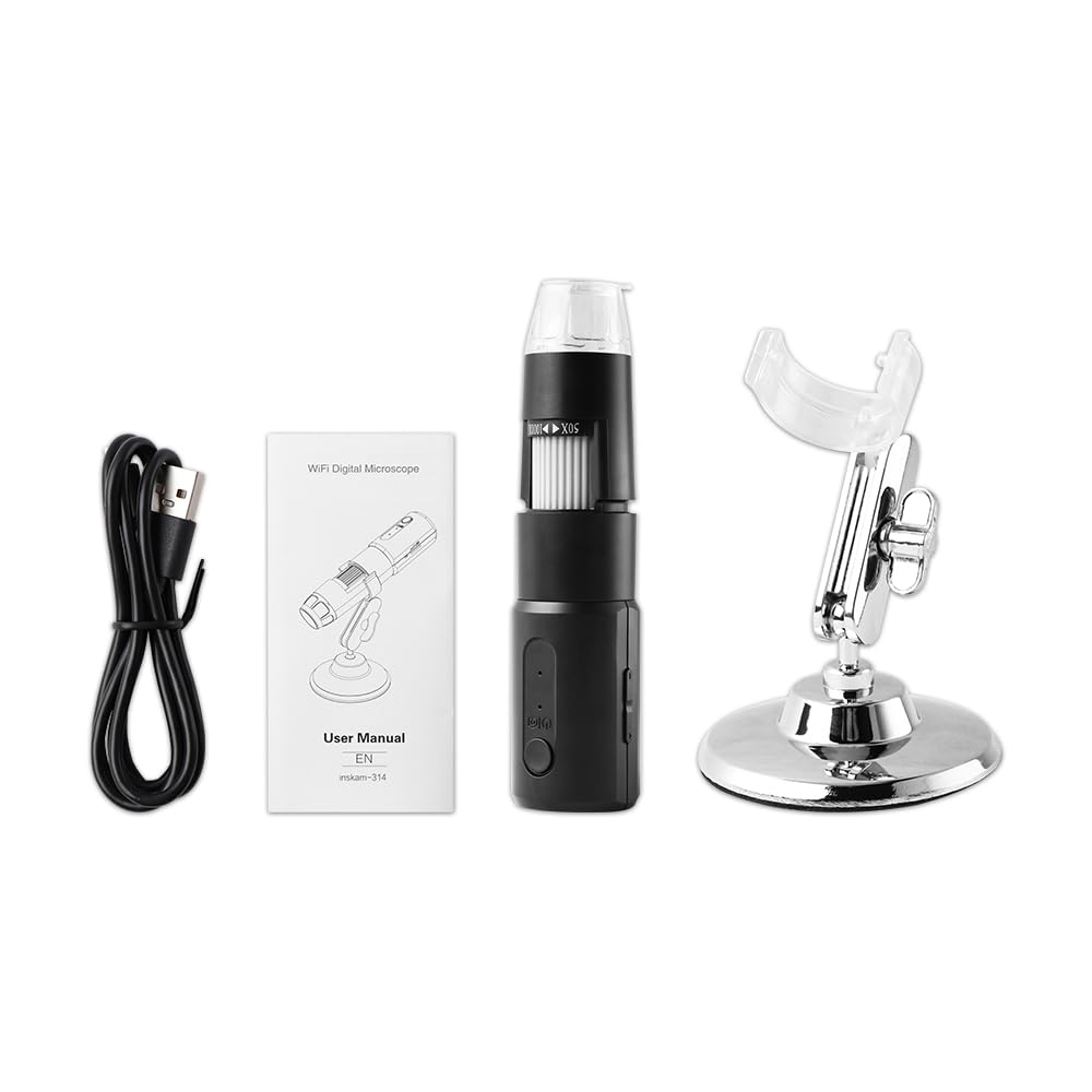 Dermatoscopio Professionale 1000X Analizzatore di Pelle Wireless UV per Cuoio Capelluto e Follicoli Piliferi
