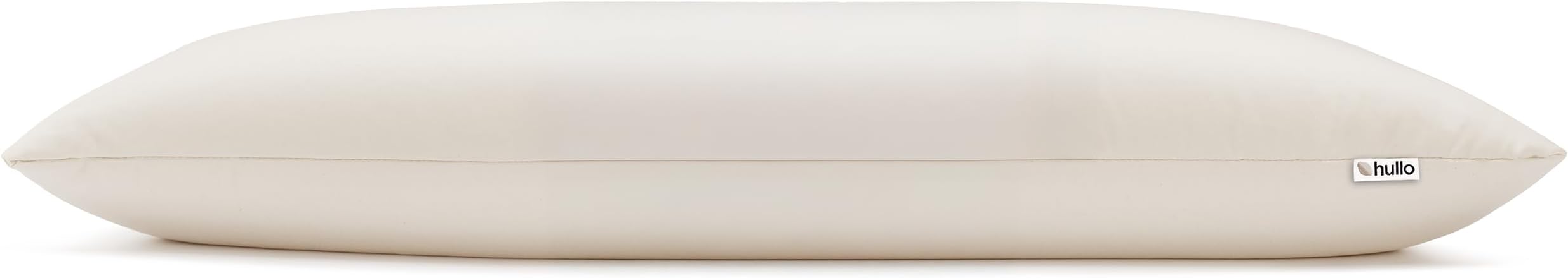 Hullo Buckwheat Pillow – Organic Adjustable Cooling Pillow for Side & Back Sleepers, Neck Support – Breathable Cotton Cover – Made in USA (20×36 King Size)