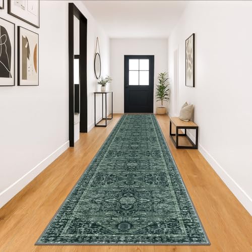 KOZYFLY Runners for Hallways 3x18 Ft Extra Long Washable Faux