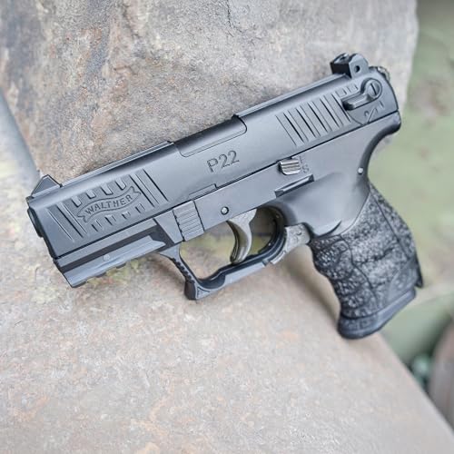 Walther Airsoft Pistole P22Q, Federdruck Waffe mit 0,5 Joule, inkl. 100 x 6 mm BB Soft-Air Kugeln und zweitem Magazin