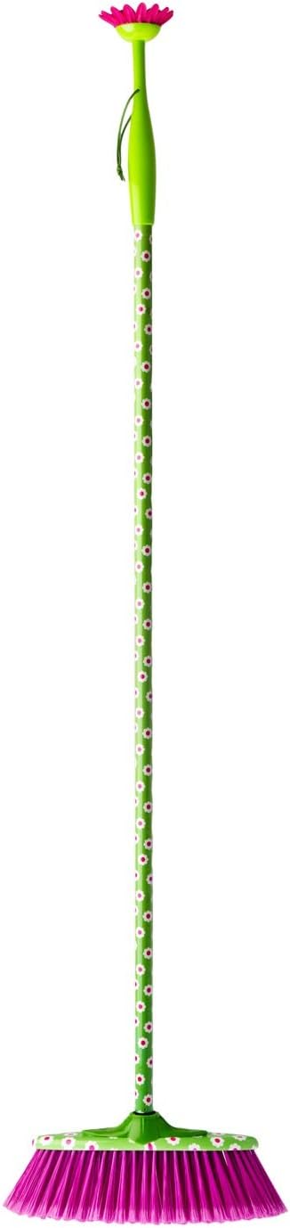 Vigar 5897 Broom - Metal/Polypropylene Handle - 35 x 6 x 130 cm - Green
