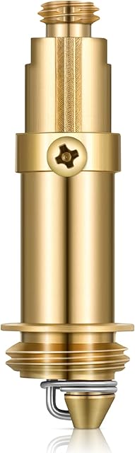 Hotop Replacement Basin Pop Up Click Clack Slotted Plug Bolt Assembly Spring Brass Plug Bolt for Most Bathroom Bathtub Sink Drain Stopper
