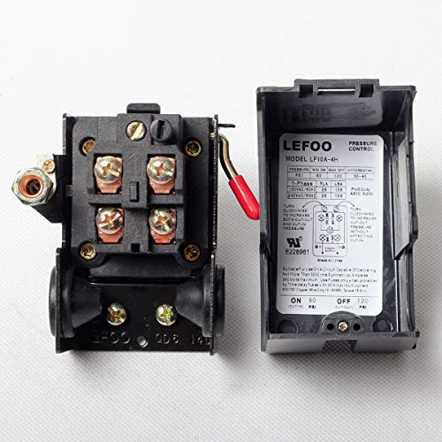 Secbolt Pressure Switch Manifold Regulator Gauges Air Compressor Pressure Switch Control Valve 90-120Psi (American Pattern) #TOP1