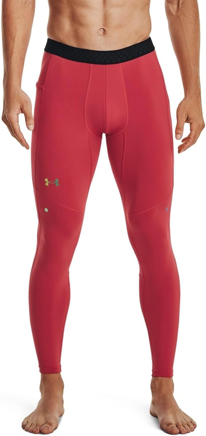 Under Armour Men's UA Rush SmartForm Leggings L Red