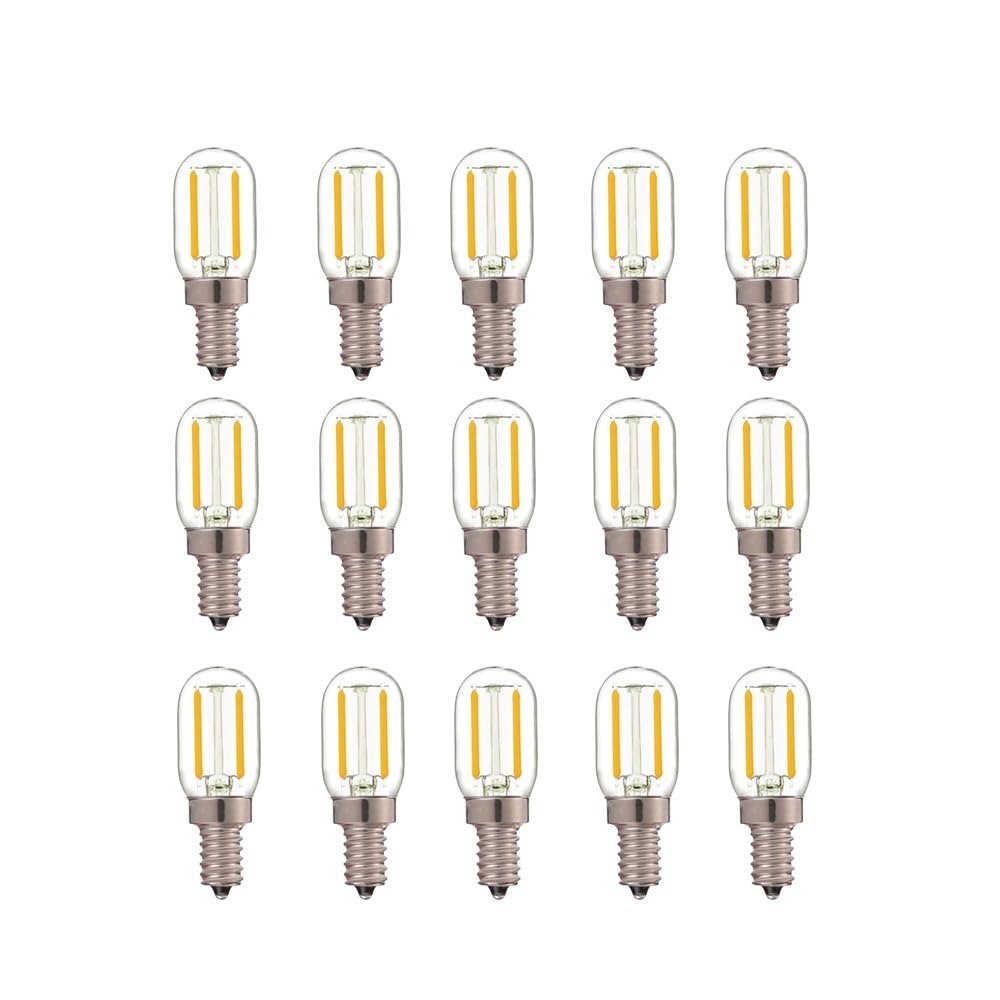 REPYL Bombilla LED DC 24V CA 12V E14 T22 1W bombilla de filamento Tubular de bajo voltaje E12 candelabro lámpara LED RV locomotora luces de habitación (Color : E12, Size : 25PCS_DC 24V_1W)
