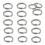 500pcs Stainless Steel Split Rings Double Loop Jump Rings Mini Connector Key Rings for Jewelry Making Necklaces Bracelet Earrings (0.7x8mm-12651)