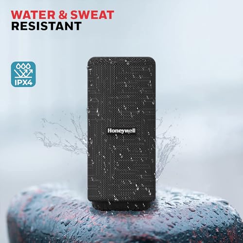 Image of Honeywell Suono P300 10W 5.3 Bluetooth Speaker,9H Playtime, Deep Bass,IPX 4,TWS Feature,Fast Charging,SD Card,USB,AUX,Built-In Mic and 52mm Drivers,2 Years Manufacturer Warranty - Black