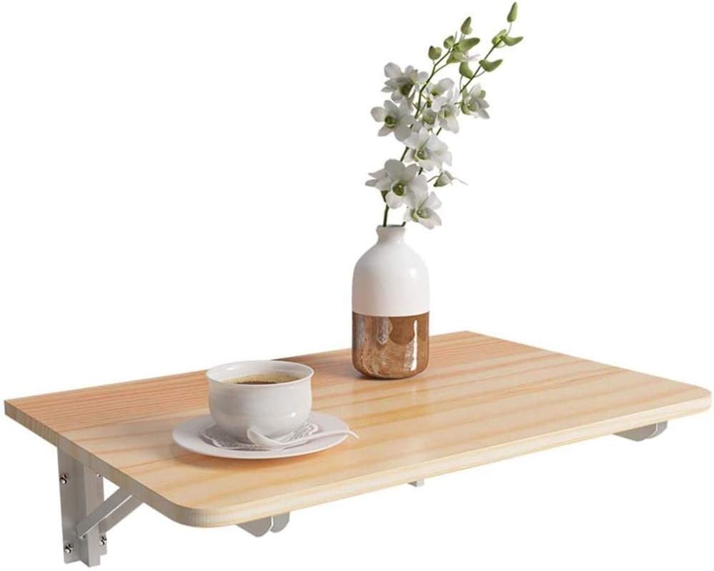 LUNEZY Wall Mounted Drop-Leaf Table Folding Kitchen Table Dining Table Desk High Density Whiteboard Kids Table Home Office Table Desk Workstation Computer Desk Wood-60 40cm