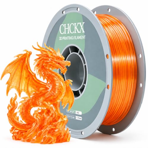 CHCKX Transparent PETG Filament (Orange), 1kg