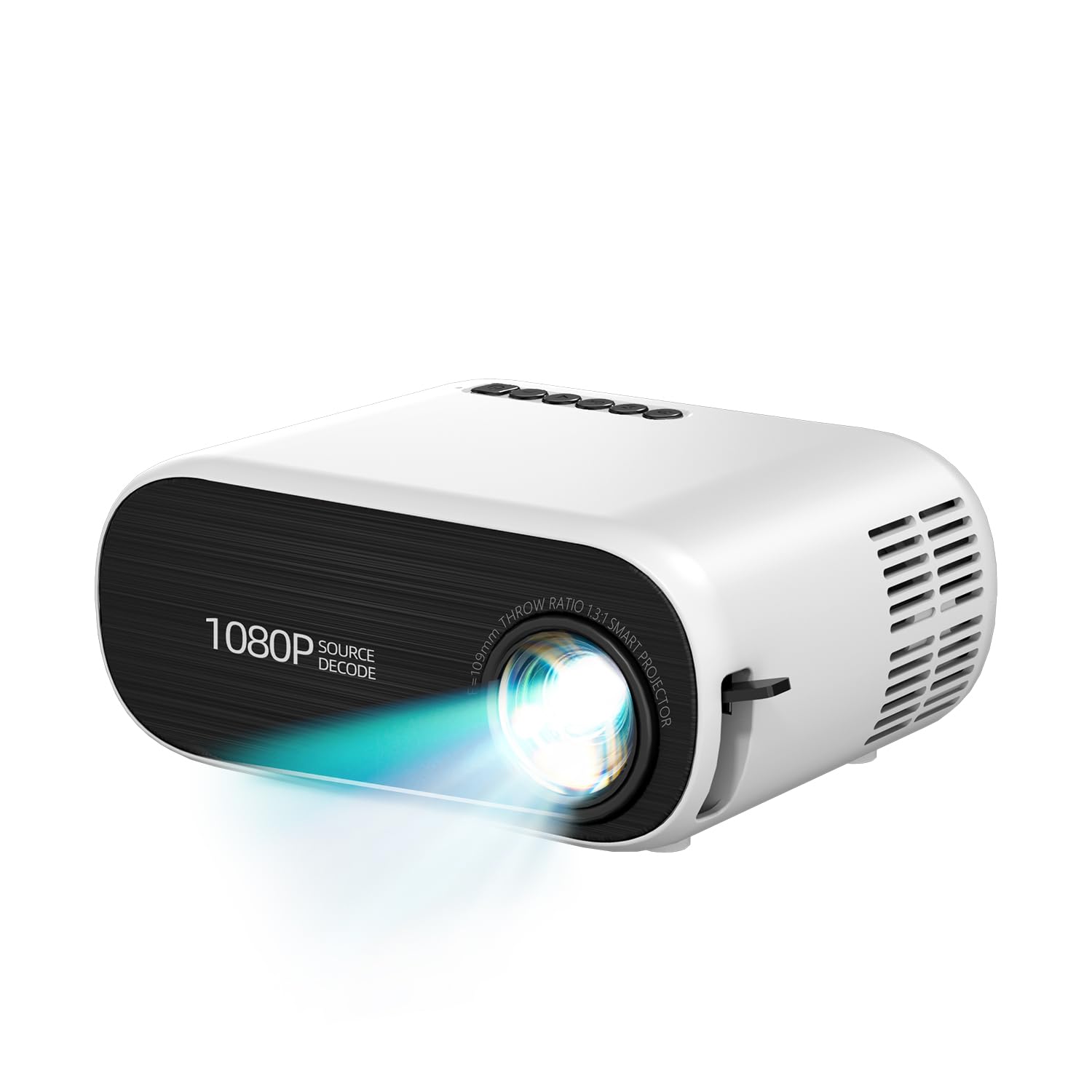 Occuwzz Portable Mini HD Projector, 120 ANSI Home Theater Bluethooth Projector, Support WIFI Online Watch External TV Stick, U Disk, PS3, DVD, Set Top Box, Mobile Phone(PJ1)