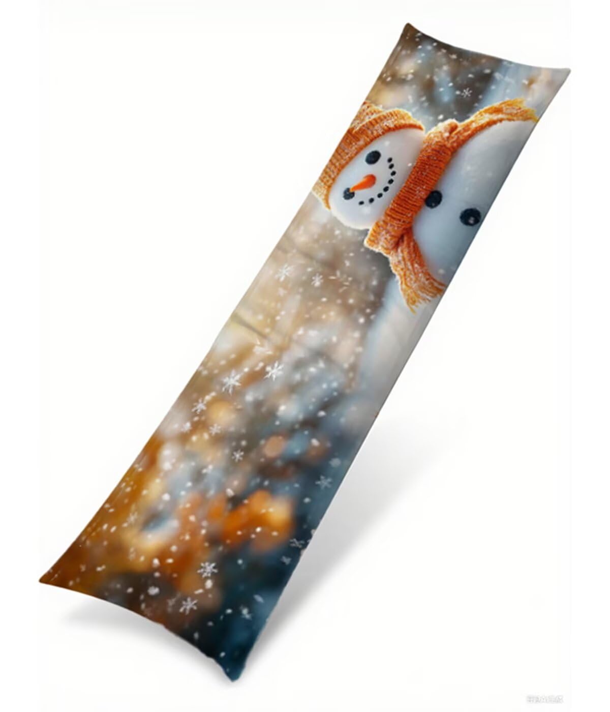 Poszewka 50 x 150 cm Boże Narodzenie poduszka na ciało bałwan poduszka do spania na boku i poszewki na poduszki ciążowe, poszewka na poduszkę z zamkiem błyskawicznym tkanina aksamitna miękka poduszka