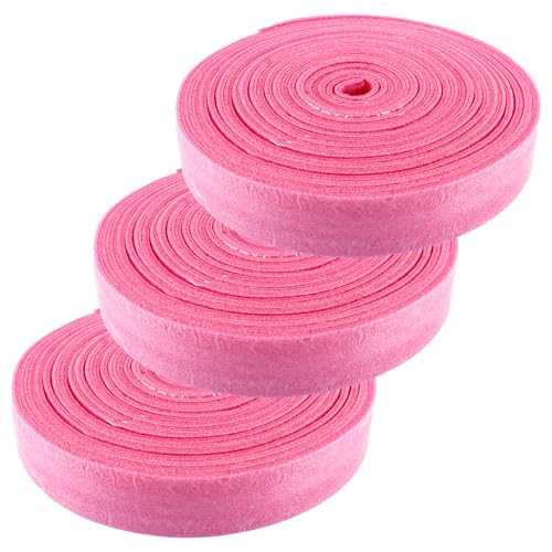 LDXDRU Randdämmstreifen für Ausgleichsmasse Selbstklebend 3er 50mm x 5mm x 10m für Ausgleichsmasse Zur Abdichtung Zwischen Fußbodenheizung und Wänden Randstreifen, Rissprävention (Rosa)