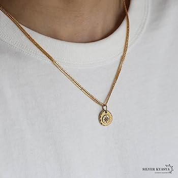 エルス メダリオン ネックレス ネックレス K10ホワイトゴールド ホワイトトパーズ ムーン
