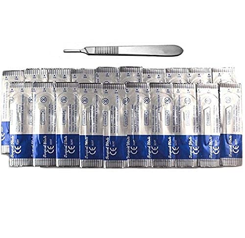 TRUBIOLOGY (Lot Of 20) Scalpel Blades #10 With #3 Metal Handle Suitable For Dermaplaning (B0C2FQ8M2H) Amazon Price History, Amazon Price Tracker