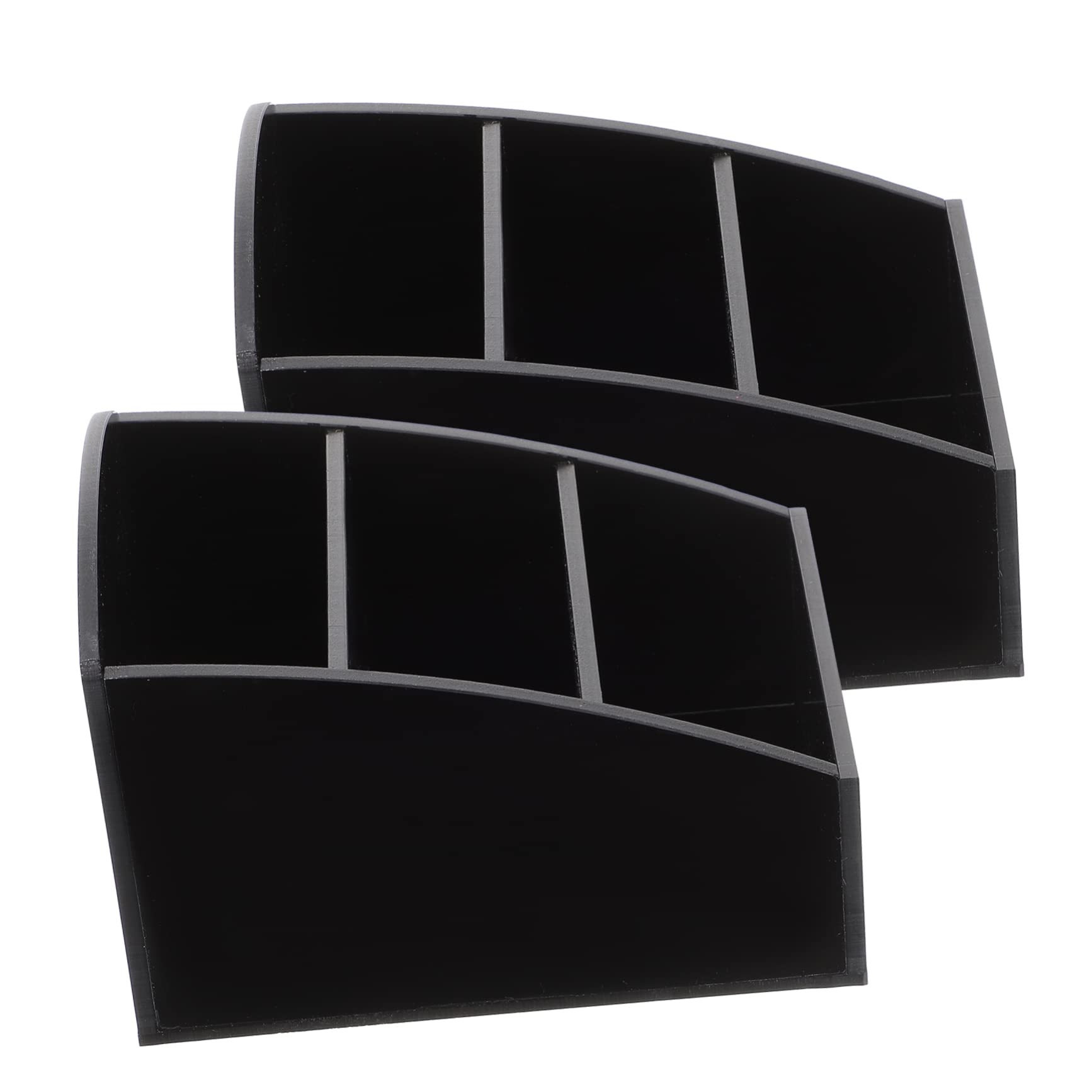 Cabilock 2Pcs Acrylic Coffee Organizer Station Sugar and Tea Bag Holder for Coffee Bar Countertop Storage Box with Open Design for Home Hotel Restaurant Use