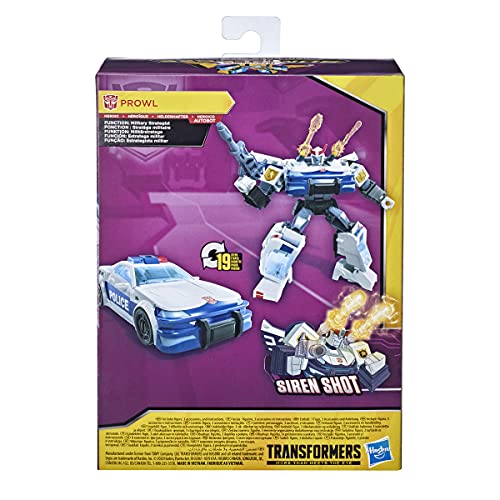 Transformers Bumblebee Cyberverse Adventures Toys Deluxe Class Prowl Action Figure, Siren Shot Action Attack, 5-Inch #TOP3