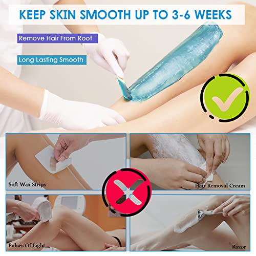 Potulas Waxing Kit Wax Warmer, Potulas Home Wax Kit Hair Removal With 5 Pack Hard Wax Beans For Brazilian Body Underarm Bikini Chest Legs Face Eyebrow Women #TOP2