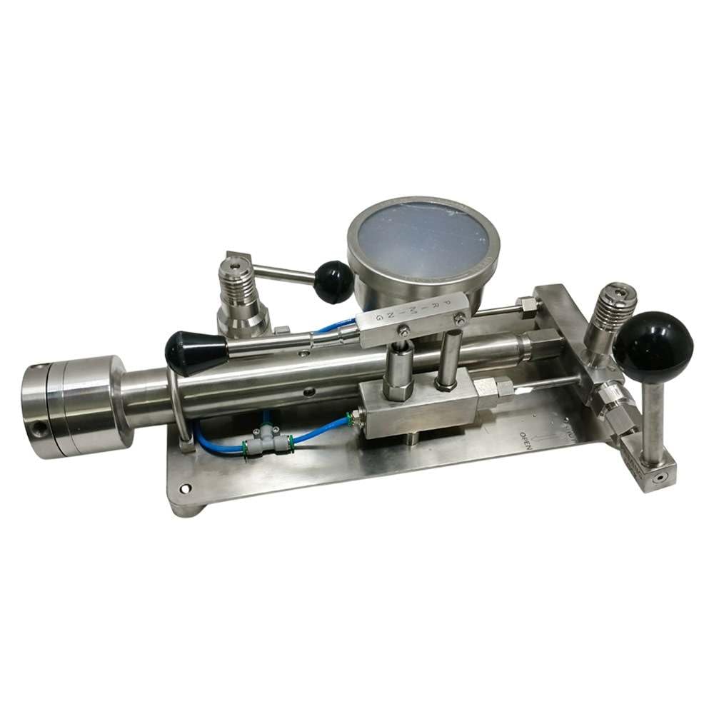 Calibrador de presión y vacío de mesa (rango: 0-1000 kg/cm²) para laboratorios de calibración productos farmacéuticos y petroquímicos Modelo: AI-PCAL1