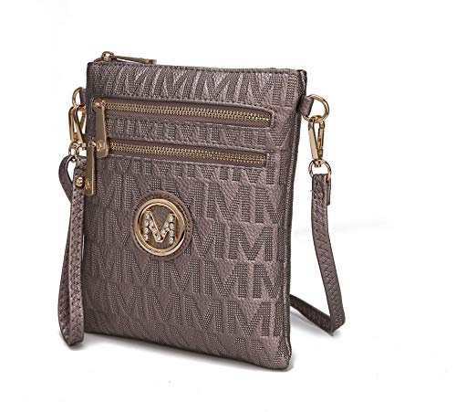 Image of MKFCollection Women's Chocolate Crossbody Handbag