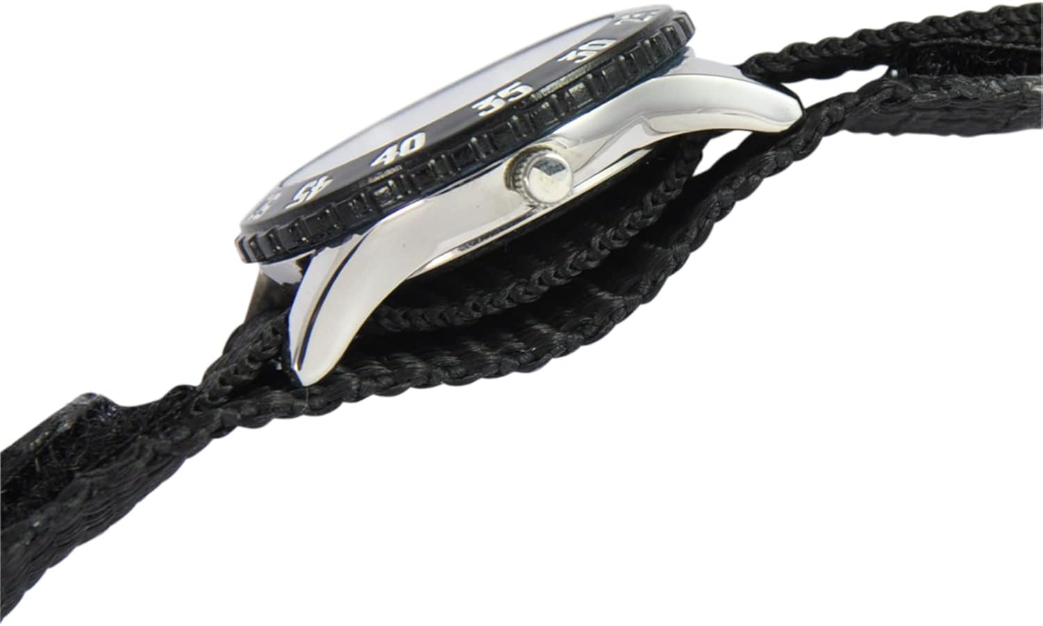 Vista 4 de Marvel Spider-Man - Reloj analógico de acero inoxidable con correa de nailon de cuarzo para niños, Multi, Reloj Spider-Man de acero