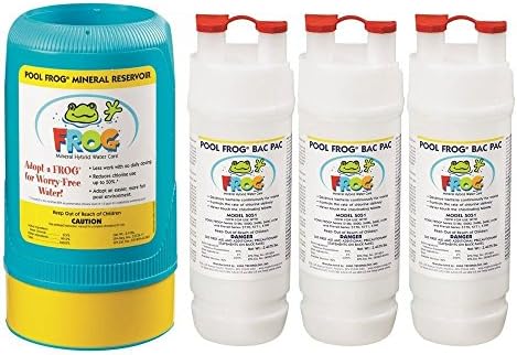 King Technology Pool Frog Mineral Purifier Replacement Above Ground Value Pack Bundled with Floating Üben Buoy Pool Thermometer