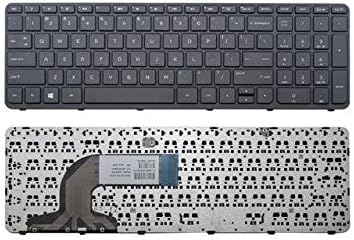 Replacement Keyboard with Frame for HP 350 G1 350 G2 355 G2 752928-001 758027-001 6037B0095501 SG-59840-XUA, US Layout Black Color