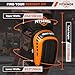 FITSENOR Knee Pads for Men Construction, Tactical Professional Knee Pads for Work, Protection, for Roofing, Gardening, Flooring, Cleaning, Construction Tools, Orange