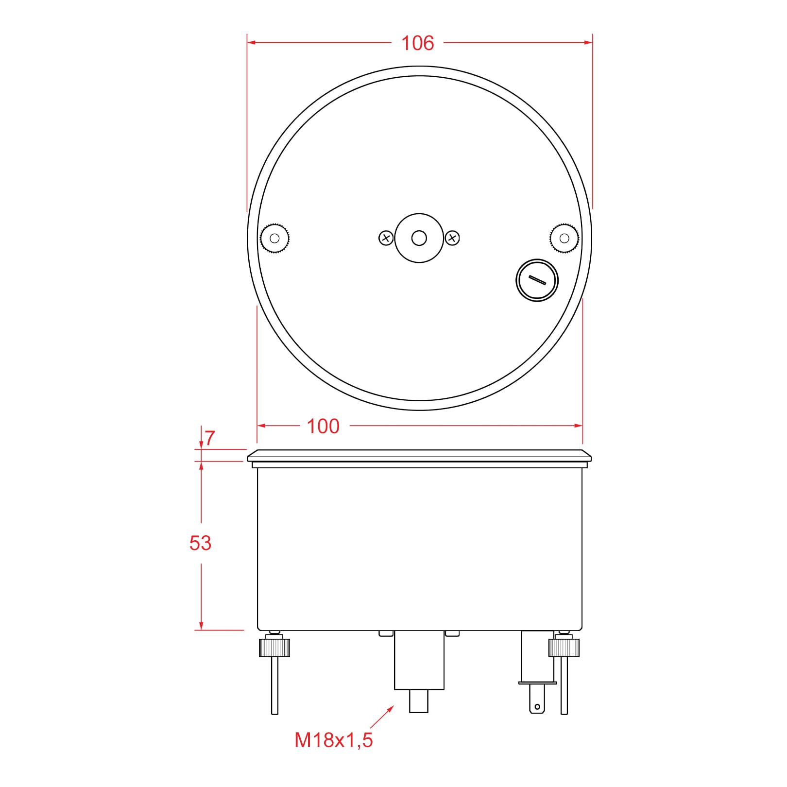 Traktormeter RPM Meter Fiat